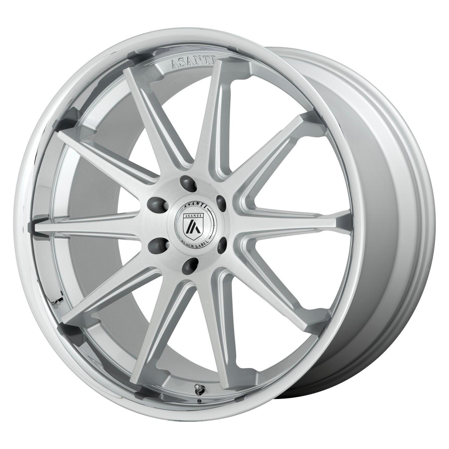 Asanti Abl 29 Emperor Wheel, 22x10.0 +30 Offset 5x120, Brushed Silver With Chrome Lip - ABL29-22105230SL-C-Dub Tech
