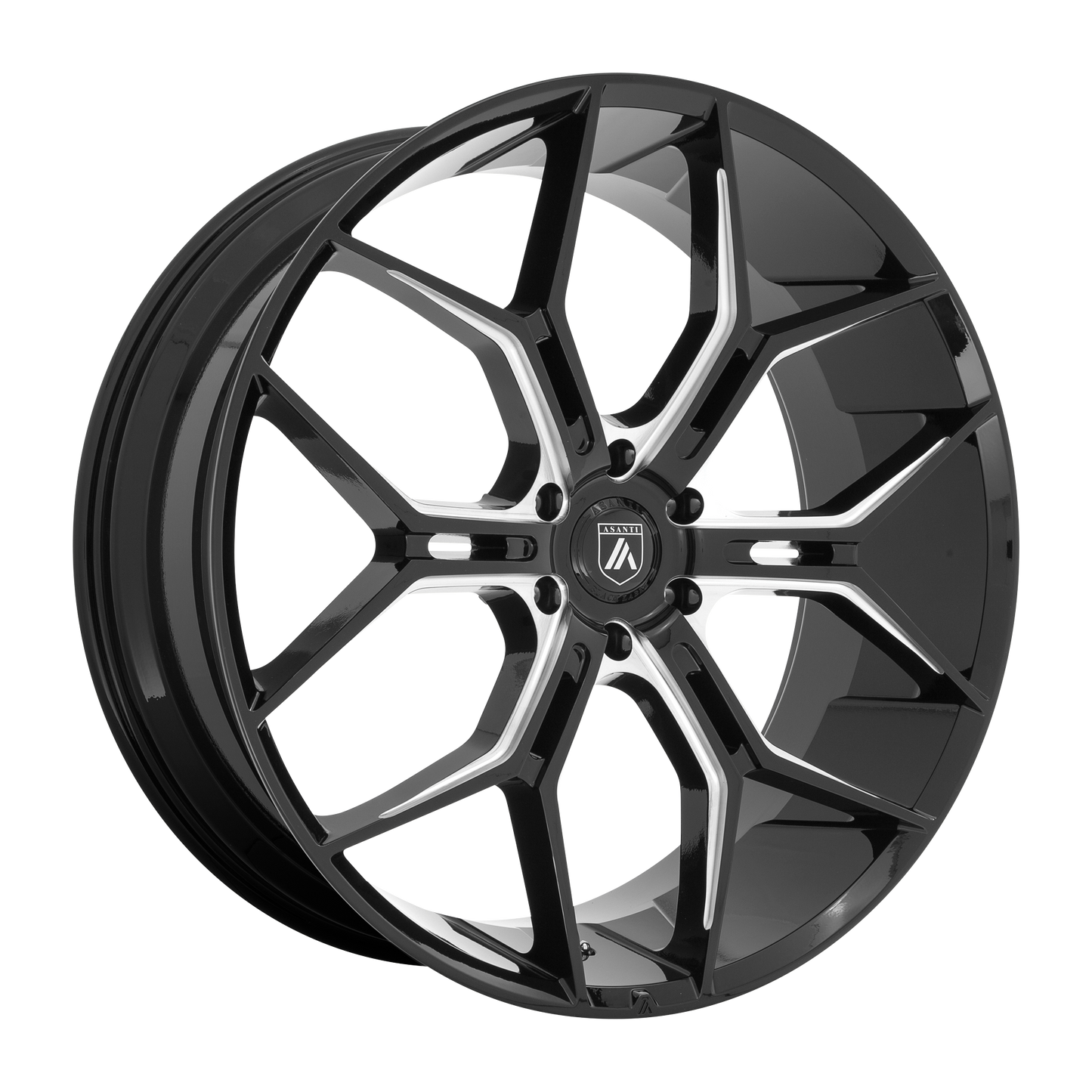 Asanti Abl 38 Monarch Truck Wheel, 22x9.5 +38 Offset 6x120, Gloss Black Milled - ABL38-22957738BK-C-Dub Tech