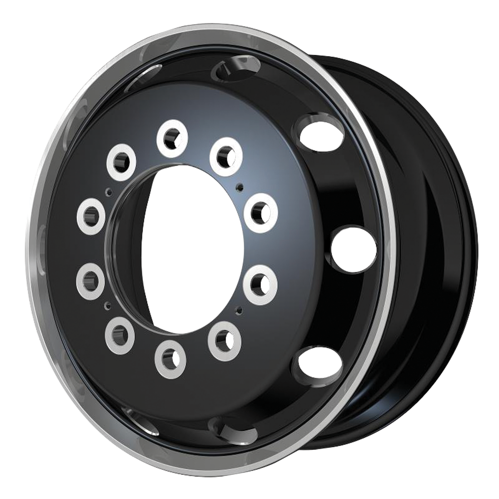 ATX AO404 JOURNEY SATIN BLACK WITH POLISHED LIP - FRONT & REAR INNER-C-Dub Tech