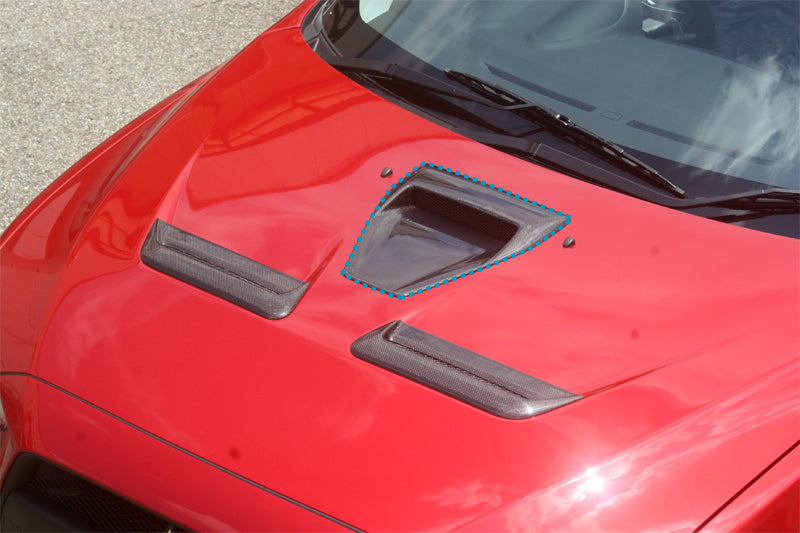 ChargeSpeed Carbon Center Hood Air Intake Mitsubishi EVO X 08-12