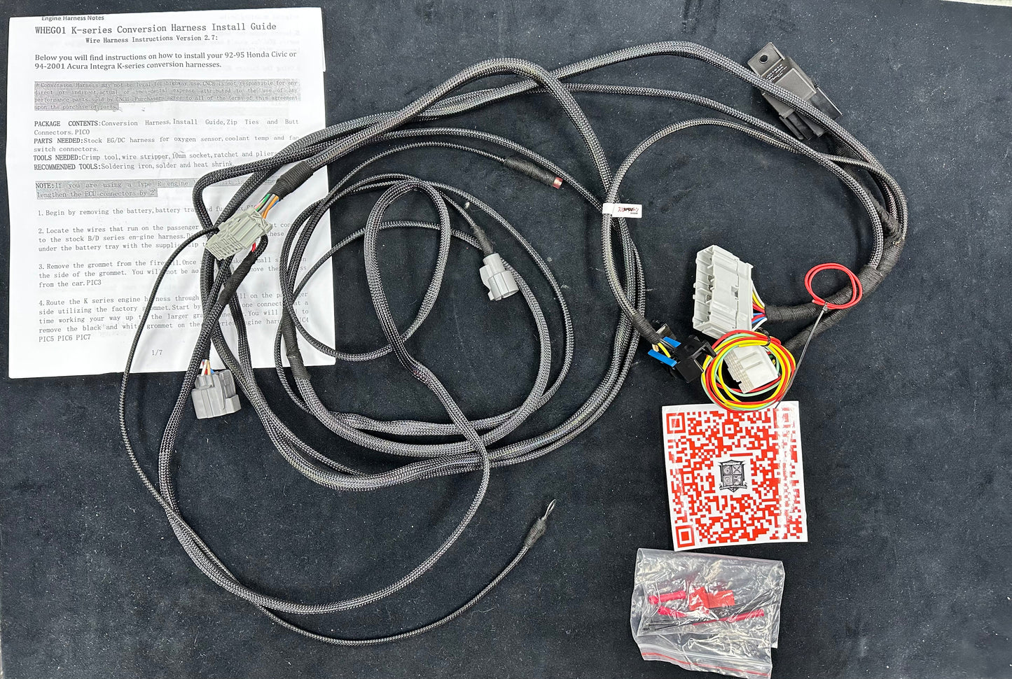 SPDZ1 94-01 Integra 1992-1995 Civic K20 Conversion Harness K20A K20A2 Swap