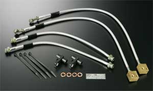 J's Racing Stainless Steel Teflon Brake Lines - Honda S2000 00-05