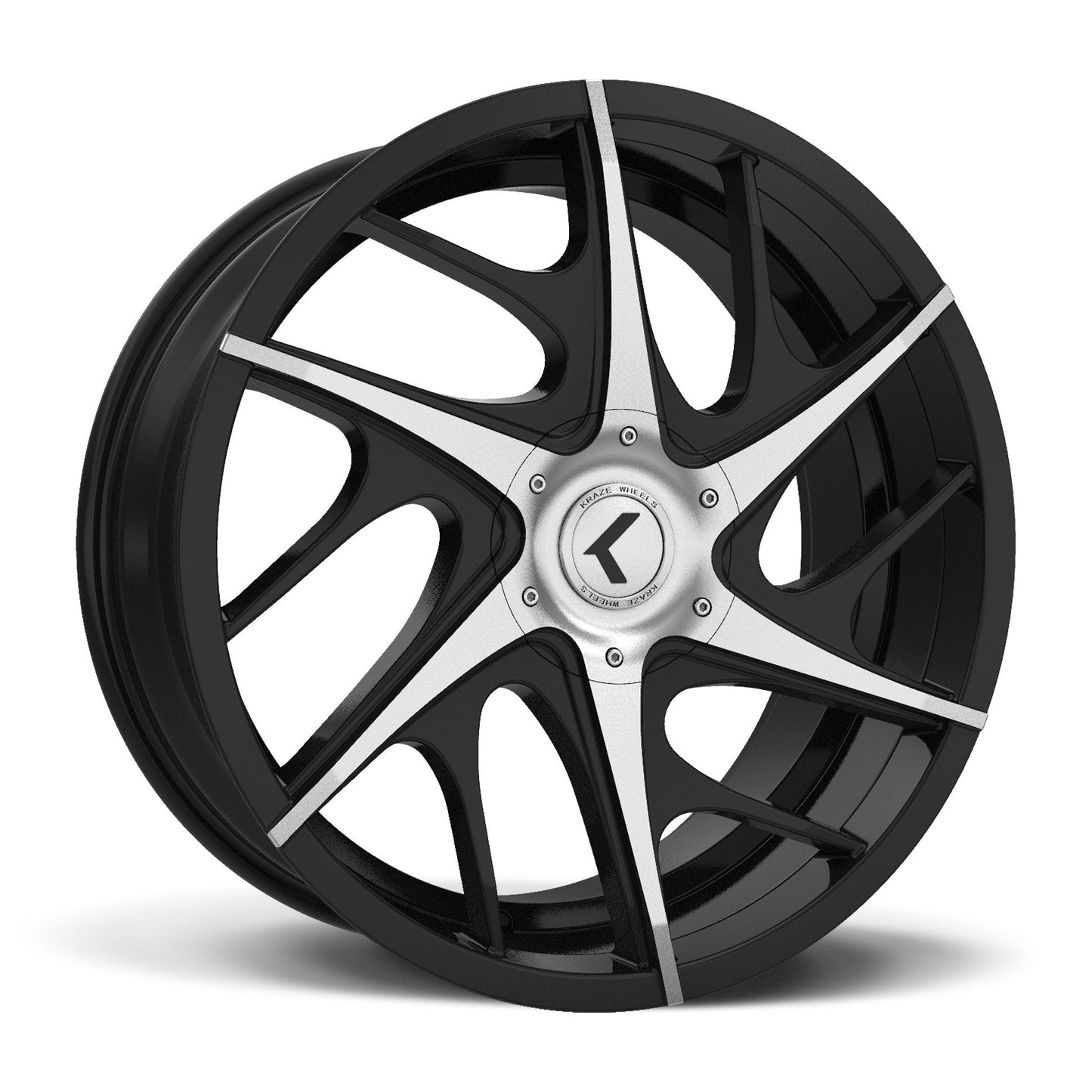 KRAZE ROGUE KR182 22x8.5 5x112 5x114.3 40 73.1 BLACK/MACHINED