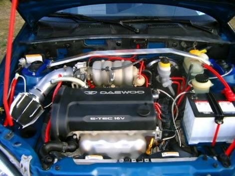 2000-2002 DAEWOO LANOS DRAGON INTAKE RED PIPE-C-Dub Tech