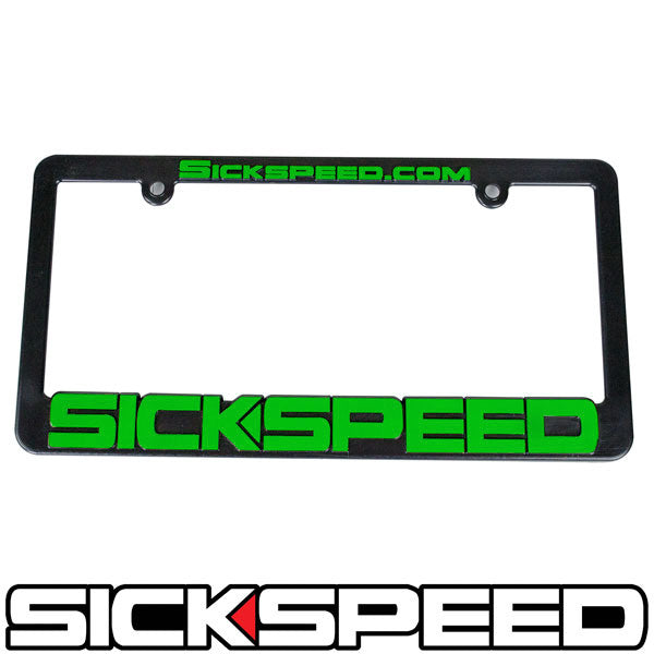 SICKSPEED LOGO LICENSE PLATE FRAME UNIVERSAL