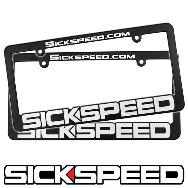SICKSPEED LOGO LICENSE PLATE FRAME UNIVERSAL