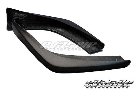 Voltex Wet Carbon Front Lip Covers Mitsubishi Evo X 08-15