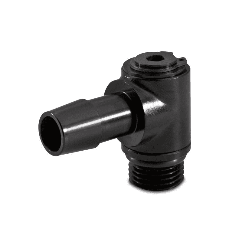 Mishimoto M16x1.5 1/2" Barbed 90° Banjo Swivel Fitting (MMFT-M16-10SBK)