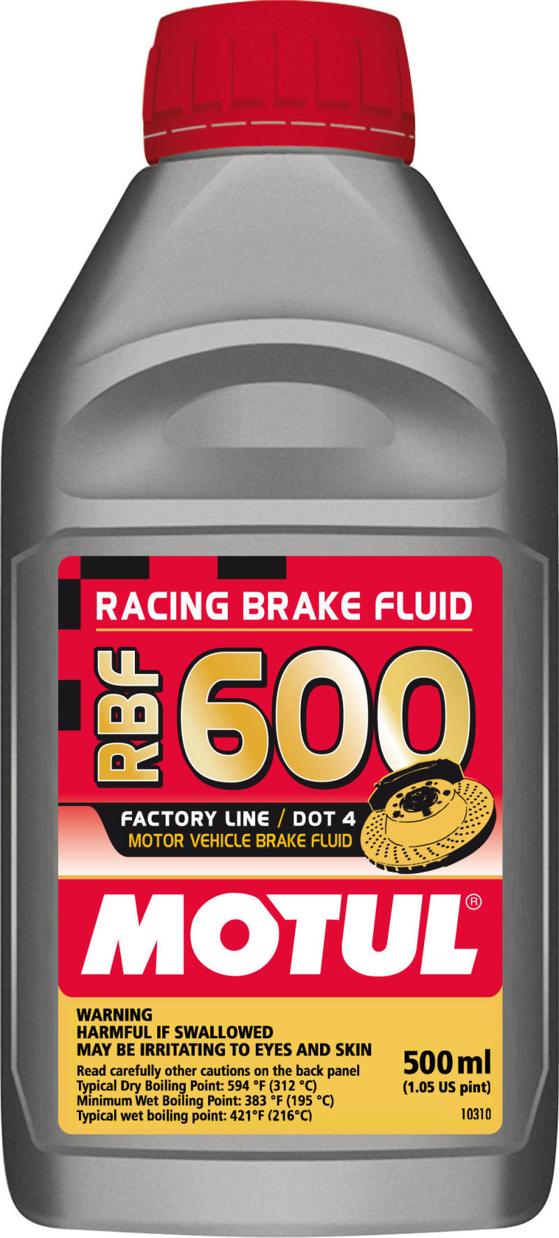Motul 1/2L RBF 600 Racing Brake Fluid DOT 4