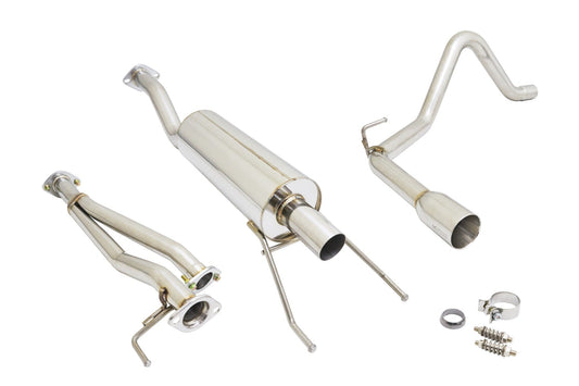 Toyota Tacoma 2016+ Cat-Back Exhaust System (Single Stainless Tip) - - MR-CBS-TTA16-R2