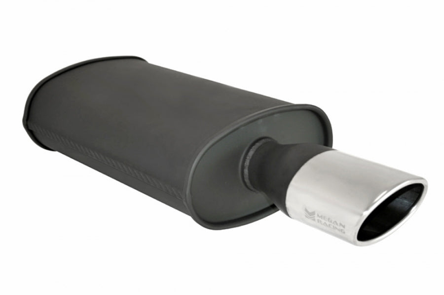 Universal Exhaust O-ST Muffler Black (Single Oval Tip) - MR-MU-OST-B - MR-MU-OST-B