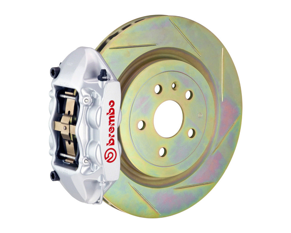 Brembo GT 336x28 1-Piece 4 Piston Silver Slotted Front Big Brake Kit