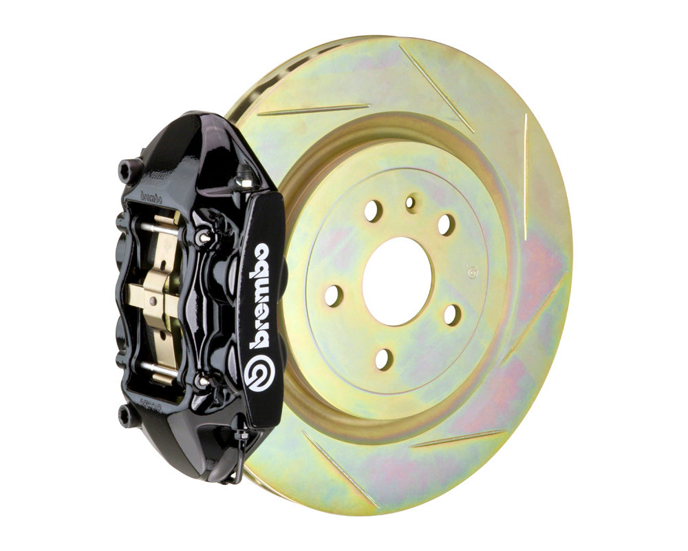 Brembo GT 336x28 1-Piece 4 Piston Black Slotted Front Big Brake Kit