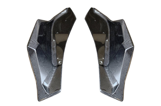Rexpeed V3 Carbon Fiber Rear Bumper Side Spats-Gloss | 2020-2022 Toyota Supra (TS25)