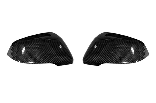 Rexpeed Dry Carbon Mirror Cap Full Replacements-Gloss | 2020-2022 Toyota Supra (TS36)
