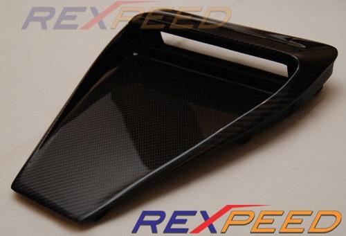 Rexpeed Type-1 Carbon Fiber Hood Vent | 2008-2015 Mitsubishi Evo X (R132)
