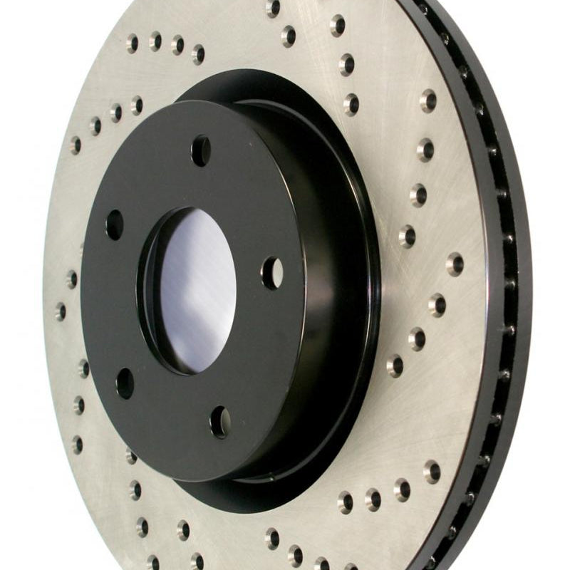 StopTech Sport Cross Drilled Brake Rotor; Rear Left Ford Rear Left