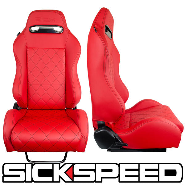 GAIJIN V1 LEATHER DIAMOND STITCH RECLINING SEATS