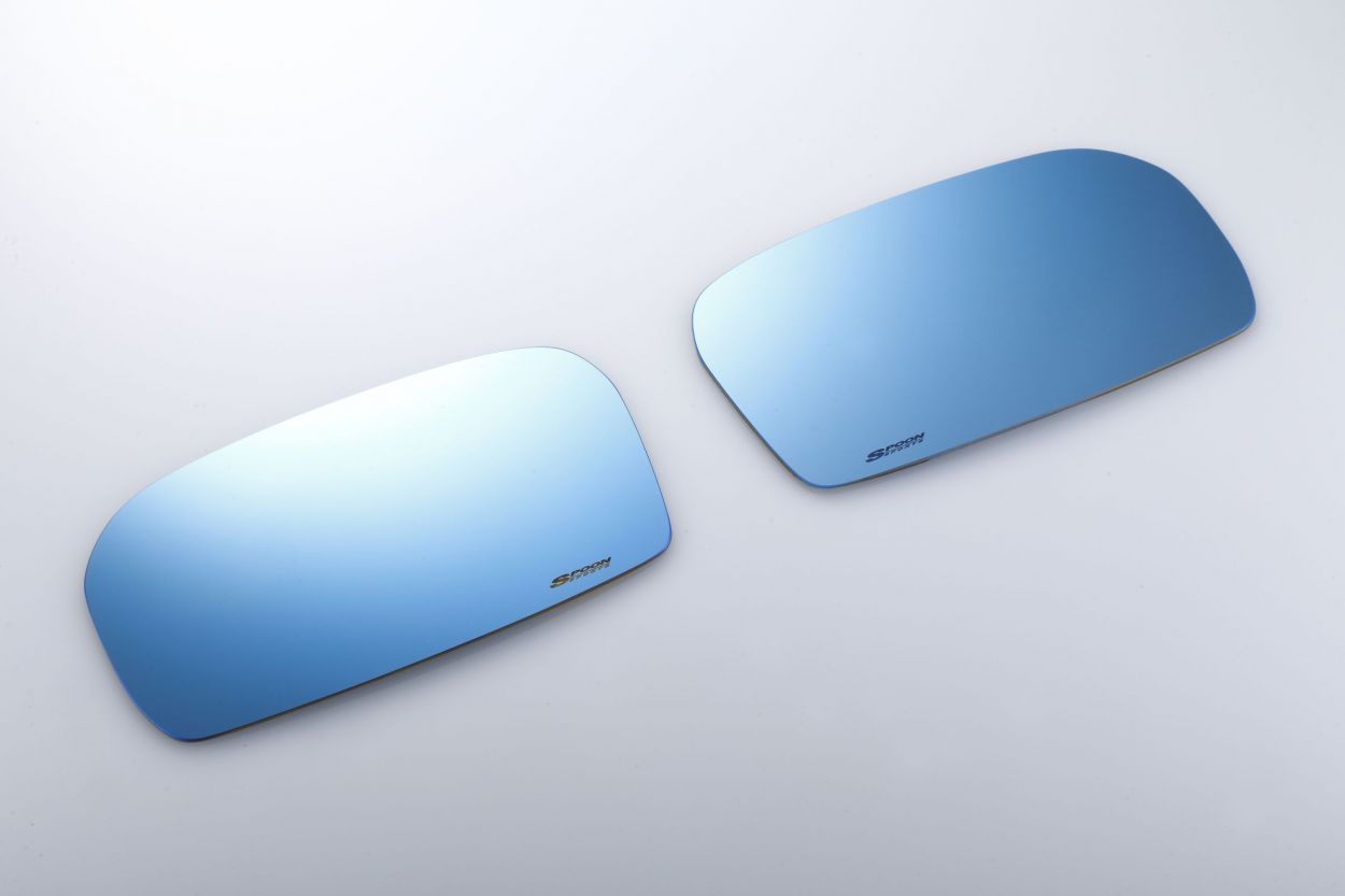 Spoon Blue Wide Door Mirror Set - Civic EP3