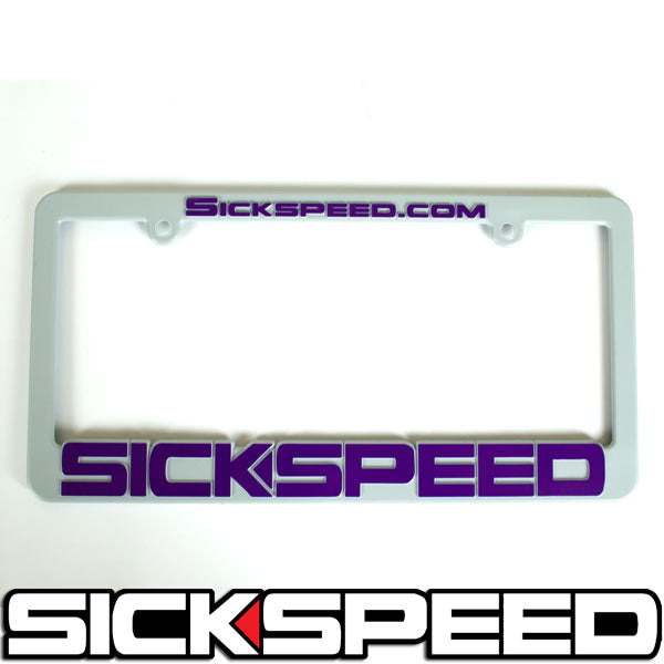 SICKSPEED LOGO LICENSE PLATE FRAME UNIVERSAL