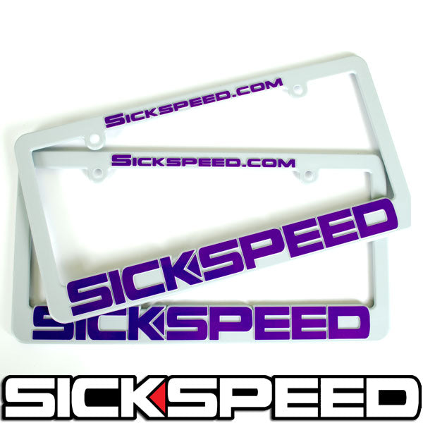 SICKSPEED LOGO LICENSE PLATE FRAME UNIVERSAL