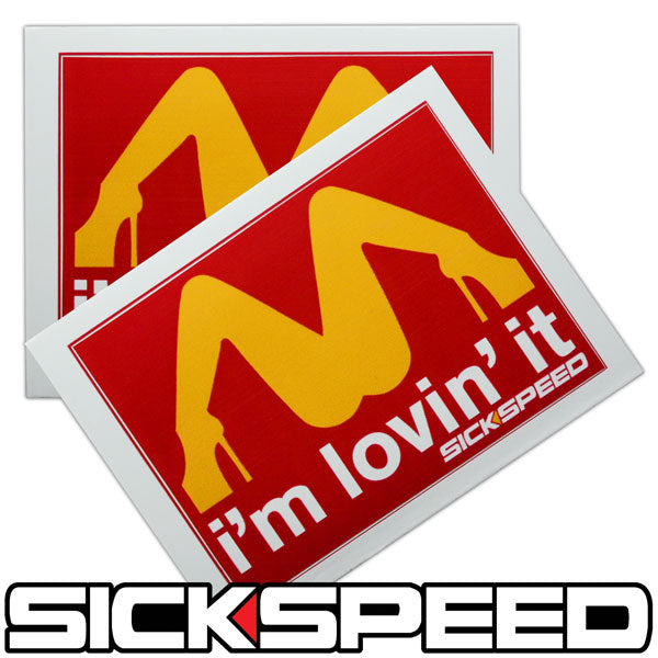 2PC SICKSPEED VINYL PARODY STICKER UNIVERSAL-C-Dub Tech