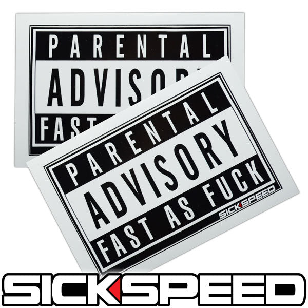 2PC SICKSPEED VINYL PARODY STICKER UNIVERSAL-C-Dub Tech