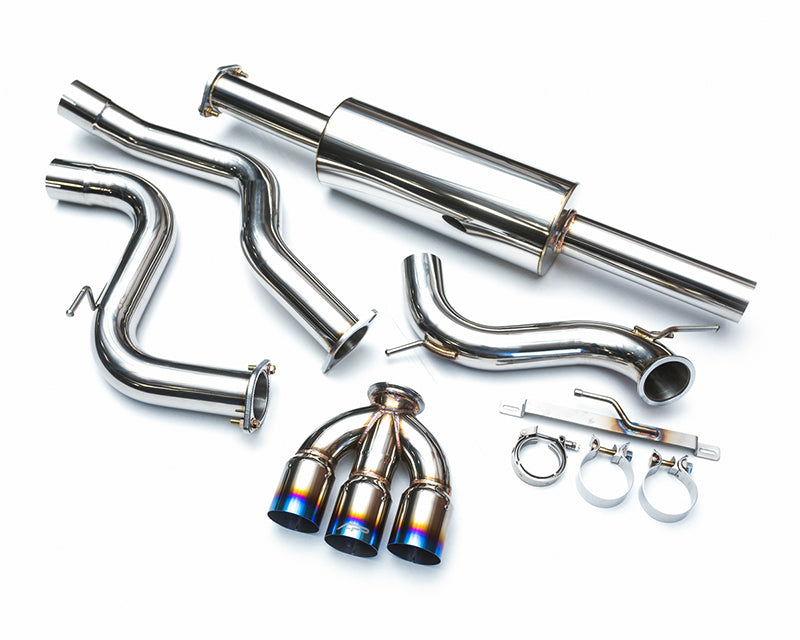 Agency Power Stainless Steel Catback Exhaust Triple Titanium Tips Ford Focus ST 13-16