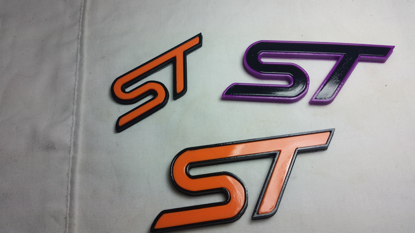 2013-2019+ Ford Focus ST / Fiesta ST Two-Tone "ST" Emblem-C-Dub Tech