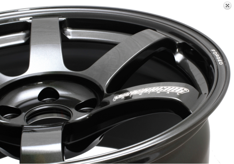 Volk TE37 Saga Diamond Dark Gunmetal Wheel SET 18x9.5/5x114.3/+38 Offset (WVDGX38EDX)