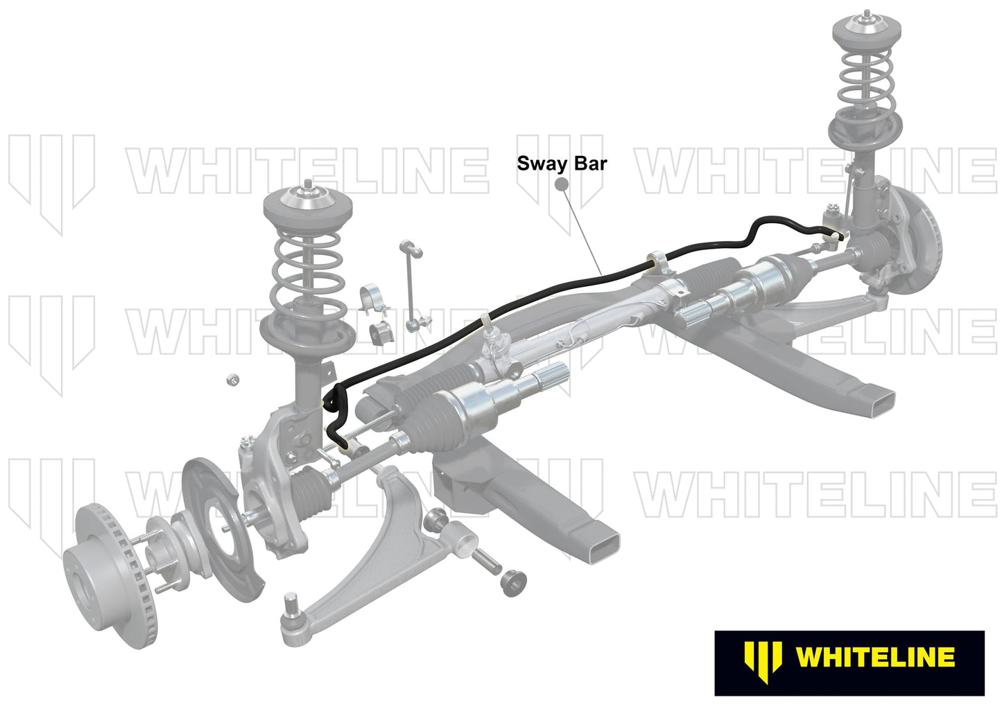 Whiteline 2016-2021 Honda Civic / Type-R FK8 Front 27mm Heavy Duty Adjustable Sway Bar