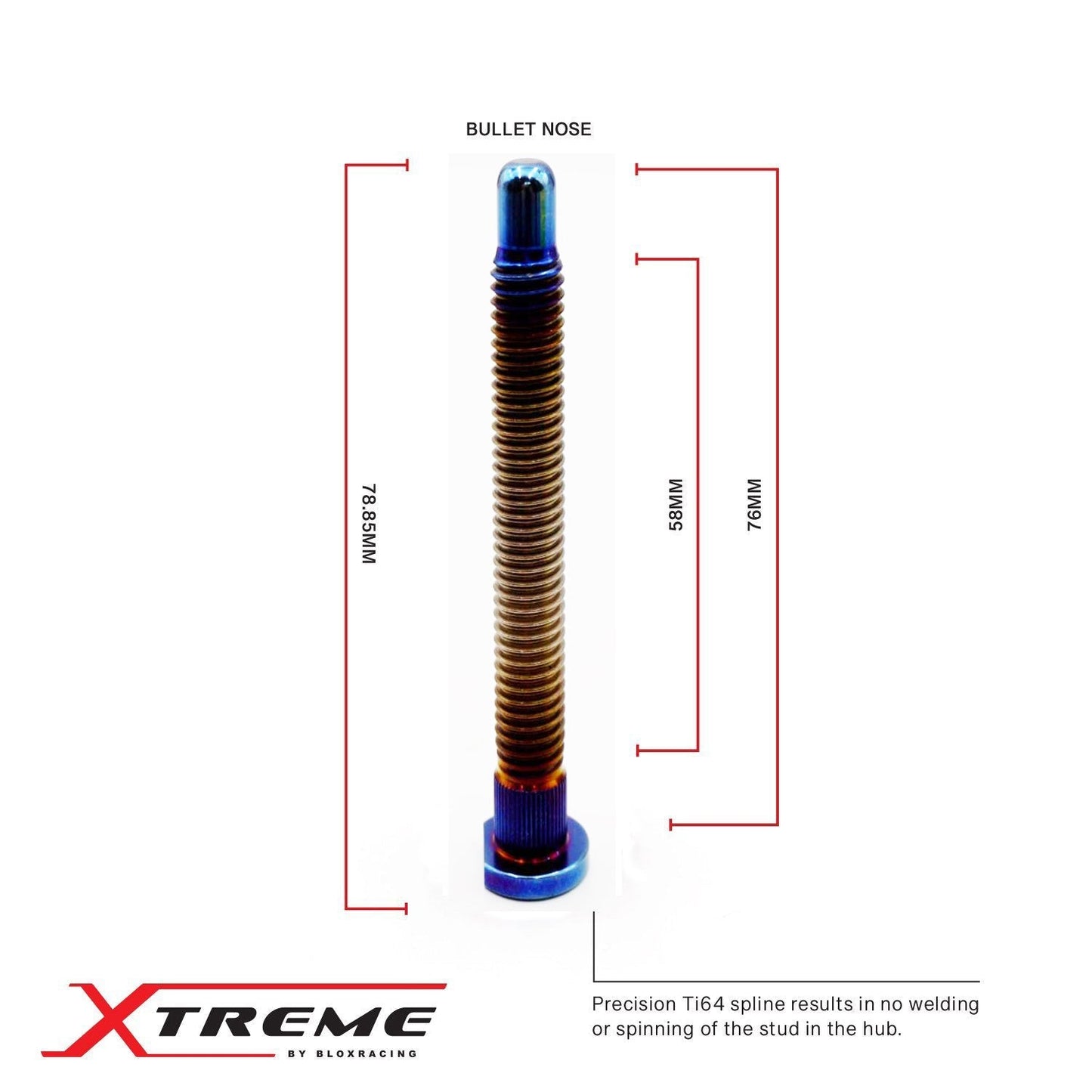 Xtreme Honda Titanium Wheel Studs