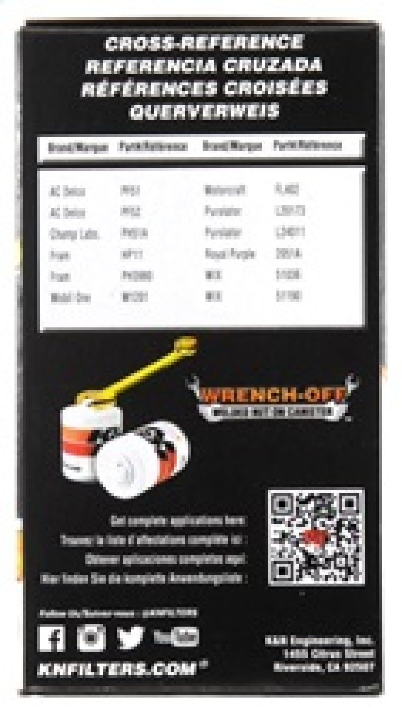 KN Premium Wrench-Off Oil Filt