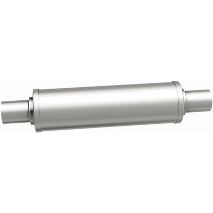 Straight-Through Performance Muffler; 2in. Center/Center; 4x14x4 Body