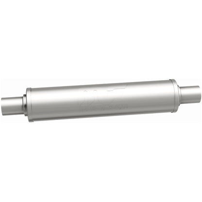 Straight-Through Performance Muffler; 2in. Center/Center; 4x18x4 Body