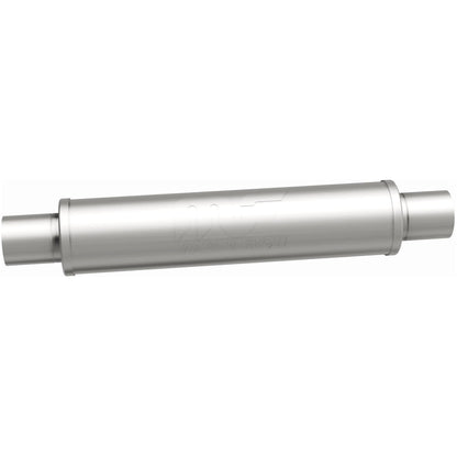 Straight-Through Performance Muffler; 2.5in. Center/Center; 4x18x4 Body