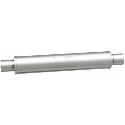 Straight-Through Performance Muffler; 2.5in. Center/Center; 4x22x4 Body
