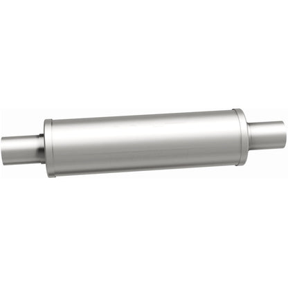 Straight-Through Performance Muffler; 2in. Center/Center; 4x14x4 Body