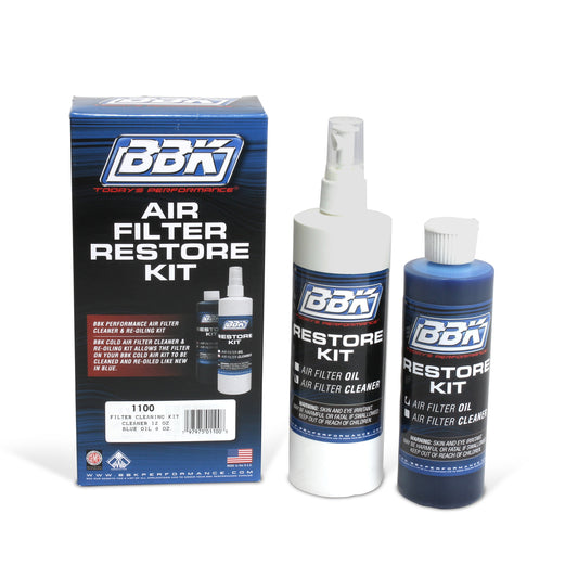 BBK AIR FILTER CLEANER & BLUE RE-OILING KIT - UNIVERSAL