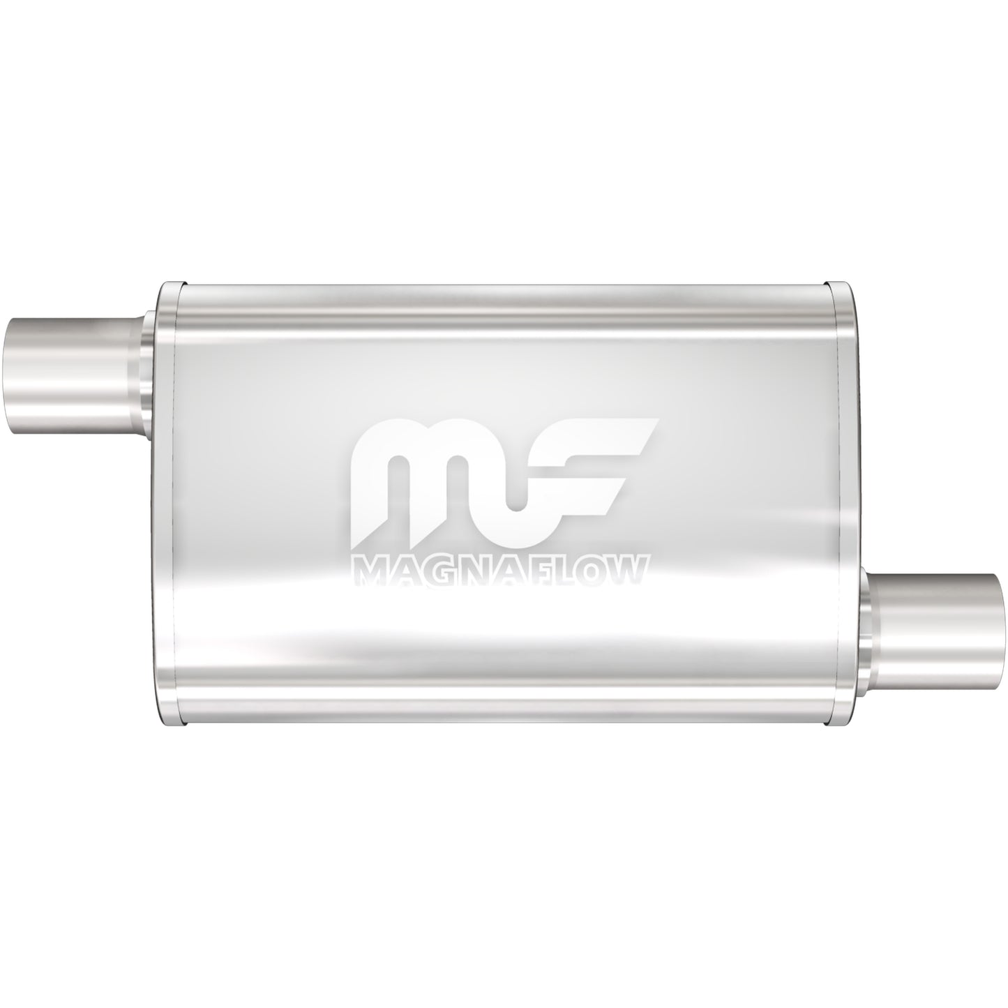 Straight-Through Performance Muffler; 2in. Offset/Offset; 4x14x9 Body