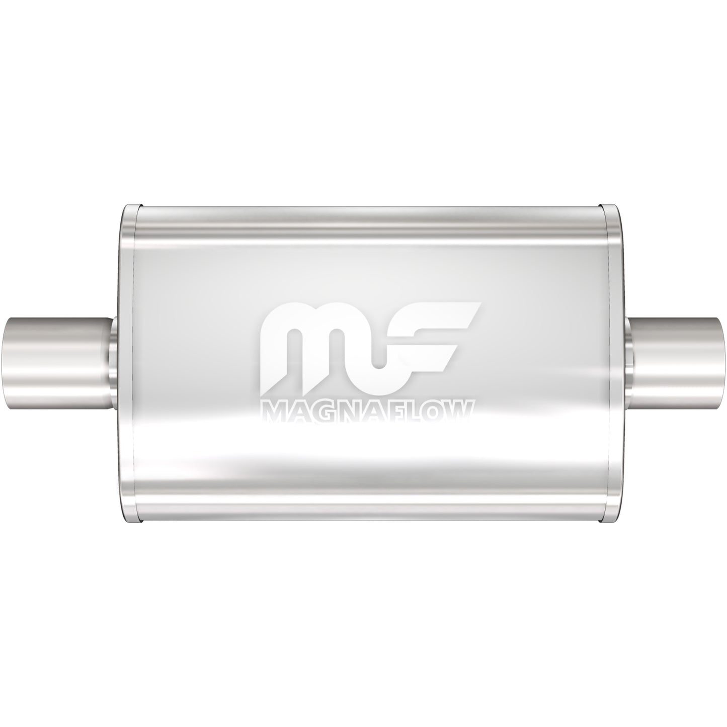 Straight-Through Performance Muffler; 2in. Center/Center; 4x18x9 Body