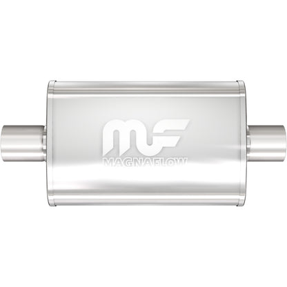 Straight-Through Performance Muffler; 2.5in. Center/Center; 4x18x9 Body