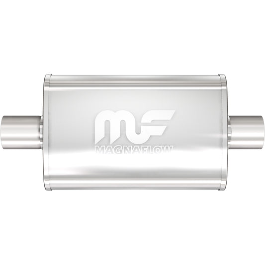 Straight-Through Performance Muffler; 3in. Center/Center; 4x18x9 Body