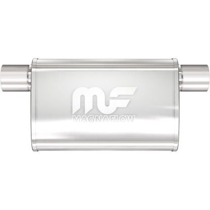 Straight-Through Performance Muffler; 2.25in. Offset Same Side; 4x11x9 Body
