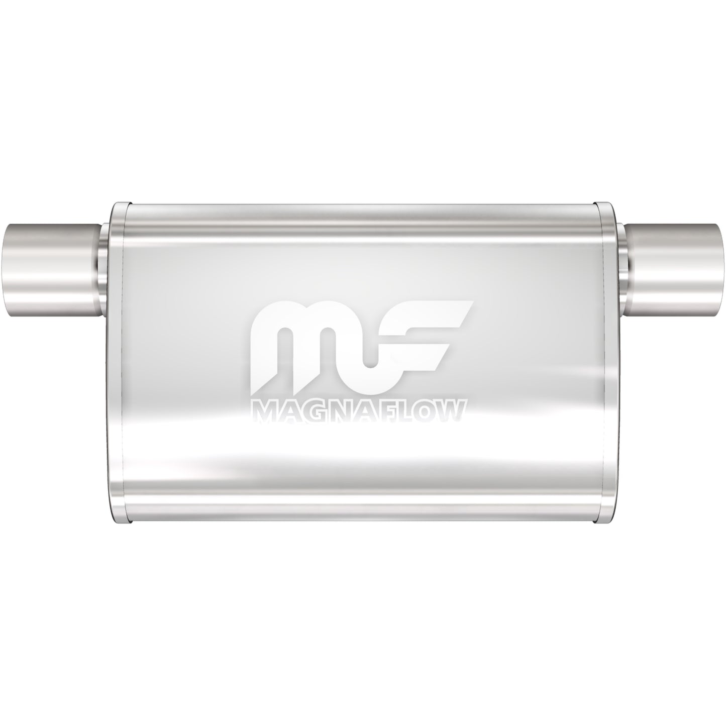 Straight-Through Performance Muffler; 2.5in. Offset Same Side; 4x11x9 Body