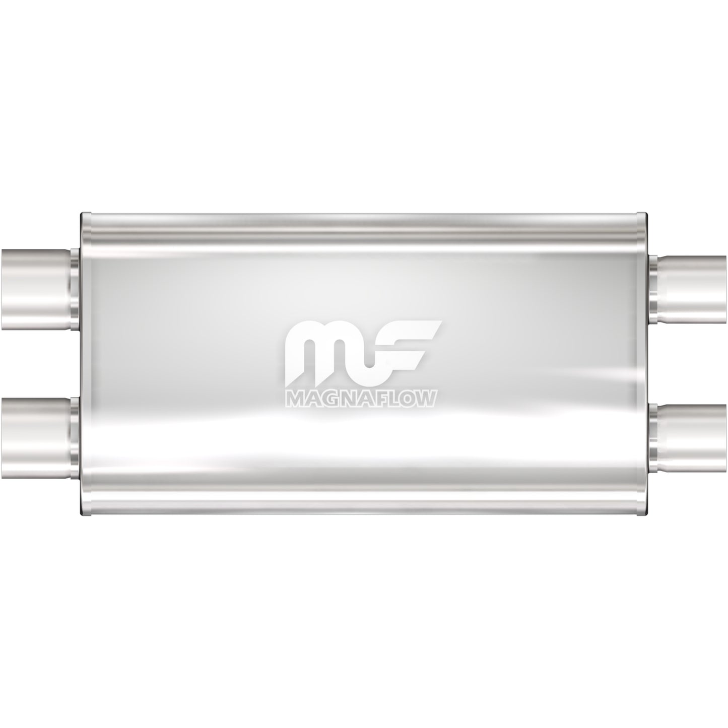 Straight-Through Performance Muffler; 2.5in. Dual/Dual; 5x22x11 Body