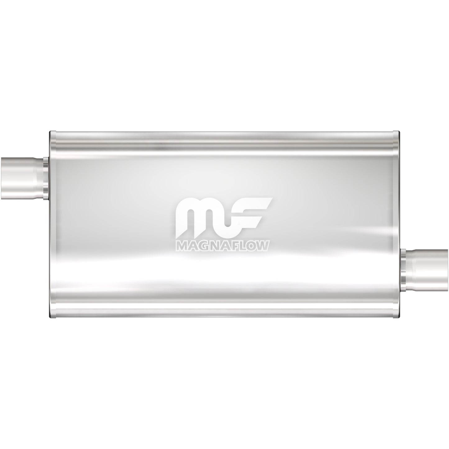 Straight-Through Performance Muffler; 3in. Offset/Offset; 5x22x11 Body