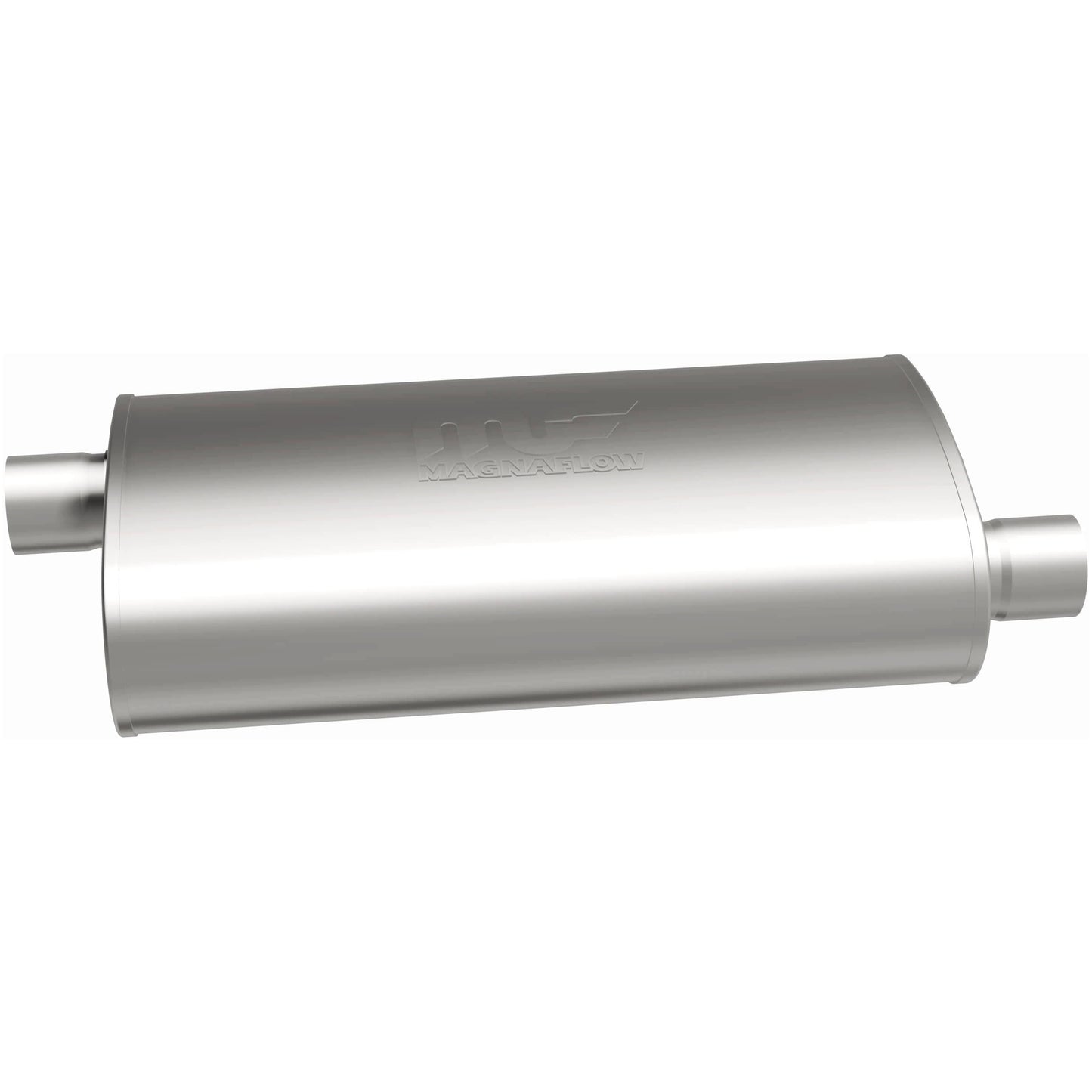 Straight-Through Performance Muffler; 3in. Offset/Offset; 5x22x11 Body