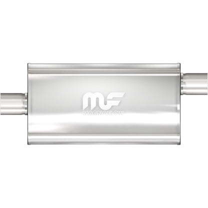 Straight-Through Performance Muffler; 2.5in. Offset/Center; 5x22x11 Body