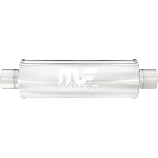 Straight-Through Performance Muffler; 3in. Center/Center; 6x18x6 Body